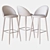 Idris Bar Stool: Modern Elegance 3D model small image 3