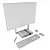 VividDesk Pro: Ultimate Productivity Workstation 3D model small image 3