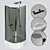 4-Piece Shower Cabin Set 3D model small image 2