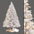 Snowy Wonderland: White Christmas Tree Set 3D model small image 1