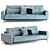 Idun Sleek Double Sofa Bed 3D model small image 1