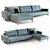 Idun Angular - Futuristic Double Sofa Bed 3D model small image 1