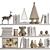 Stylish Shelf Decor Set 3D model small image 1