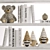 Stylish Shelf Decor Set 3D model small image 2