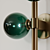 Drunken Emerald Trilogy Wall Sconce 3D model small image 2