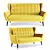 Retro-Modern Comfort: HENRY Sofa 3D model small image 1