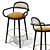 Luc Modern Bar Stool 3D model small image 2