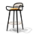 Luc Modern Bar Stool 3D model small image 1