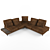 Elegant Sofa Senstor by Mebel-7ja 3D model small image 3