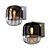 Engraved Glass Wall Sconce 3D model small image 1