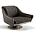 Luxurious Longhi Sol Armchair - Supreme Comfort in Style 3D model small image 1