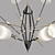 Retro Revival Stilnovo Chandelier 3D model small image 2