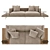 Modern Dock Sofa: B&B Italia 3D model small image 2