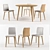 Modish Malmo Set: Chair & Table 3D model small image 1