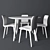 Modish Malmo Set: Chair & Table 3D model small image 3