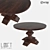 LoftDesigne 10793 Oak Table 3D model small image 1