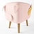 Title: Plush Piggy Ottoman 3D model small image 1