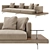 B&B Italia Dock Sofa: Stylish and Versatile 3D model small image 1