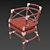 Elegant McGuire Gondola Chair: A Timeless Design 3D model small image 3