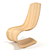 ErgoCurve Organic Chair 3D model small image 1