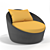 3D Swivel Chair: 90x80x92 h cm 3D model small image 1