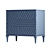 Modern Blue Carved Drawer Chest 3D model small image 2