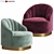 Elegant Hadley Armchair: Sophistication and Comfort 3D model small image 1