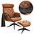 FlexLux Volden Armchair & Pouf 3D model small image 1