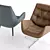Elegant Thonet Lounge Chair 3D model small image 2