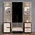 Modern Hallway Console Table with Storage 3D model small image 1