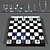 Classic Chess Set with OBJ Model 3D model small image 1