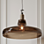 Elegant Dover Glass Pendant Light 3D model small image 1