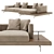 B&B Italia Dock Sofa: Modern Comfort 3D model small image 1