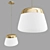 Copper Frost Pendant Light 3D model small image 1