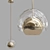 Elegant Annette Pendant Light 3D model small image 1