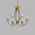 Elegant Vienna Chandelier 3D model small image 1