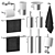 Luxury Bathroom Set: CISAL Xion 3D model small image 1