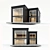 Contemporary Two-Storey Prefab Home. Panoramic Glazing. 3D model small image 1