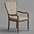 Elegant Dining Chair with Cushioned Upholstery 3D model small image 1