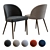 Elegant Camille Dining Chair: Italian Craftsmanship 3D model small image 1