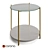 Modern Marble and Glass Table 3D model small image 1