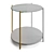 Modern Marble and Glass Table 3D model small image 4