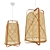 Eco-Friendly Bamboo Pendant Lamp 3D model small image 1