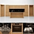 Legno Vivo 2.6: Elegant Oak Kitchen 3D model small image 1