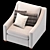 Belgian Classic Slope Arm Chair 3D model small image 2