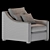 Belgian Classic Slope Arm Chair 3D model small image 3