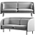 Sleek Tune Sofa: Modern Design & Modeling 3D model small image 1