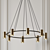 Elegant Champeaux Chandelier 3D model small image 1