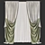 Refined Curtain Design 3D model small image 1