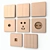 Elite Switches & Sockets Set 3D model small image 1